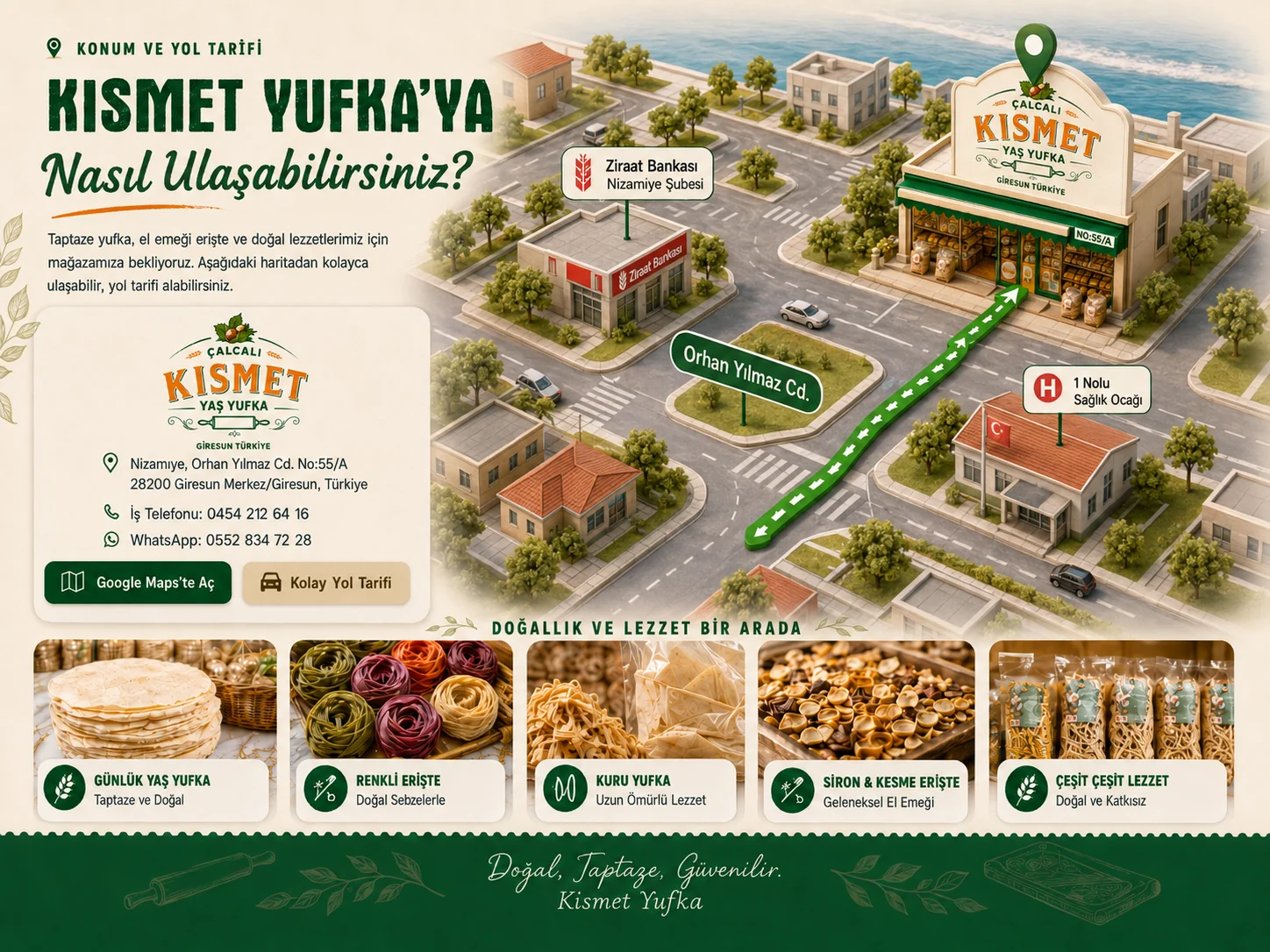 Kısmet Yufka yol tarifi görseli